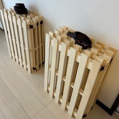 すのこ　セミダブルベッド　①　　　の画像