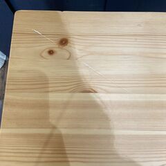 無印良品 パイン材テーブル 折りたたみ式の画像