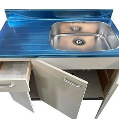 ☆家庭用流し台 シンク キッチン W1050xD550xH800+90mm 流し台 家庭用 設備 住宅設備☆の画像