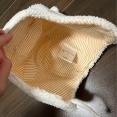 クマの顔デザイン ベビー 帽子 ニット帽 46-48cm 西松屋の画像