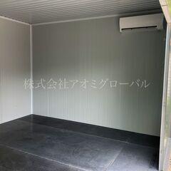 11畳 ブラックエディション 住めるコンテナハウス プレハブ小屋 ユニットハウス 全国OKの画像