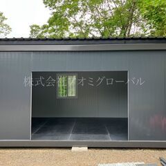 11畳 ブラックエディション 住めるコンテナハウス プレハブ小屋 ユニットハウス 全国OKの画像