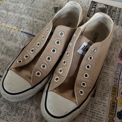 converse ALL STAR ベージュ スニーカーの画像