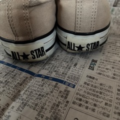 converse ALL STAR ベージュ スニーカーの画像