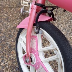 補助輪つき自転車★ピンク★5月にメンテナンス済みの画像