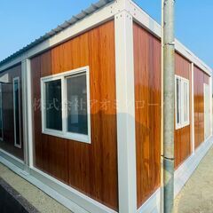 3連結 玄関ポーチ付き コンテナハウス 9×6ｍ の画像