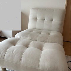 1人用ソファ　ローソファの画像