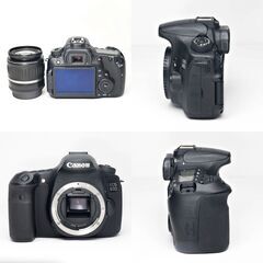 【全国送料無料】 Canon EOS Kiss 60D✨ カメラバッグ付き✨ スマホ転送OK ハイアマチュア機 レンズセット ズームセット✨ 届いたらすぐに使えます✨ キヤノン キャノンの画像