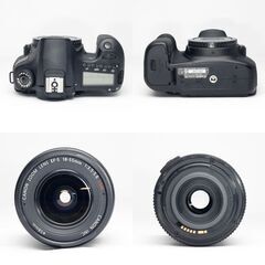 【全国送料無料】 Canon EOS Kiss 60D✨ カメラバッグ付き✨ スマホ転送OK ハイアマチュア機 レンズセット ズームセット✨ 届いたらすぐに使えます✨ キヤノン キャノンの画像