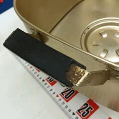 0826-124 アルミ　蒸し器　26cm角１段※使用感あり※の画像