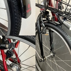 ヤマハ PAS CITY-X PA20CX 20インチ ダークレッド カゴ付の画像