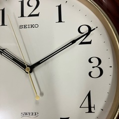  2508-737 SEIKO SWEEP 掛け時計 動作未確認 キズ汚れ有りの画像