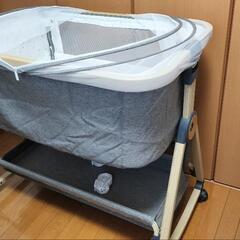 ベビーベット★マットレス付き ハイローベッド 固定ベルト 新生児 0-36ヶ月の画像