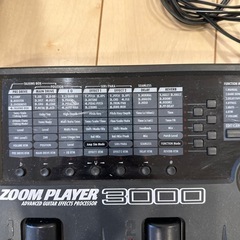 マルチエフェクター　ギター　ベース　zoom player3000の画像