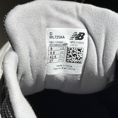 NEW BALANCE ML725 GRAY 27cmの画像
