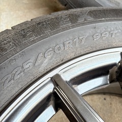 EMBELYホイール 4本 17インチ 5穴 PCD100 225/60R17の画像