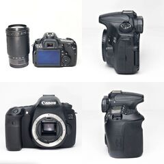 【全国送料無料】 Canon EOS Kiss 60D✨ カメラバッグ付き✨ 超望遠レンズセット ハイアマチュア機 スマホ転送OK ズームセット✨ 届いたらすぐに使えます✨ キヤノン キャノンの画像