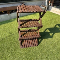 折りたたみ木製ラックの画像