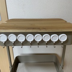 ニトリ　3段ワゴン　滑り止め棚付きの画像