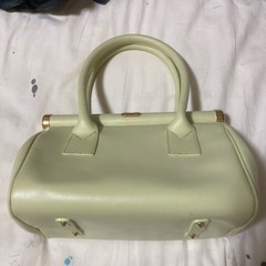 GENUINE LEATHER ハンドバッグ　イタリア製の画像