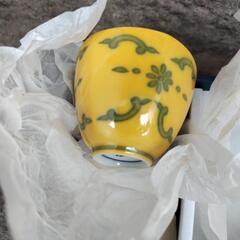 未使用皿3　橘吉　黄交チ　茶器セットの画像