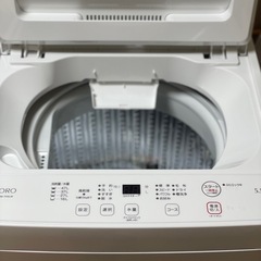 送料・設置込み可　洗濯機　5.5kg ヤマダ電機　2023年【分解クリーニング済み】の画像