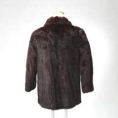 ファーコート 9号 その他アウター ブラウン  Fur Court 毛皮コート ミンクの画像