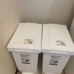 ニトリ防臭ゴミ箱　20L✖️2個の画像