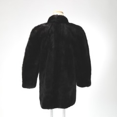 ミンク  その他アウター ブラック  Mink ELEGAMCE L fur ハーフコートの画像