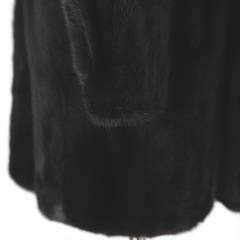 ミンク  その他アウター ブラック  Mink ELEGAMCE L fur ハーフコートの画像