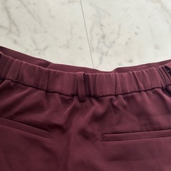 ユニクロ ジョガーパンツ 夏物 薄手 丈普通 ファスナーフック ウエスト半分ゴムの画像
