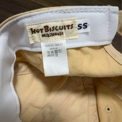 ミキハウス Hot Biscuits Hロゴ ベビー キャップ 帽子 SSサイズの画像