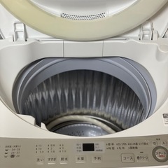 送料・設置込み可　洗濯機　6kg SHARP 2018年【分解クリーニング済み】の画像