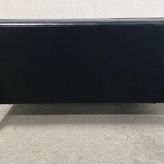 karimoku/カリモク60 Kチェア2シーター 二人掛け ブラック アームトップ/ラバートリー材 ソファ インテリア 中古家具 店頭引取歓迎 R10011の画像