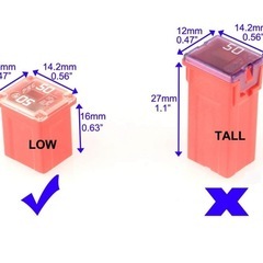 【未使用】ボックス型各種ヒューズの画像