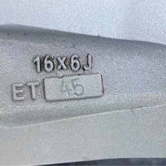 205/50R16  6J+45 夏タイヤ　ホイール付き　清掃済みの画像