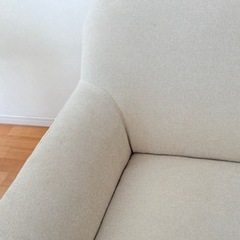 【美品】ソファ　アイボリー　2人がけの画像