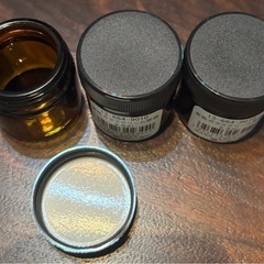 新品未使用 生活の木 茶色ガラスクリーム容器 25ml 3個セット②の画像
