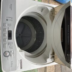 SHARP シャープ 5.5kg 全自動洗濯機 ES-GE5B-T コンパクトボディ 本体幅：52cm 動作品◇2018年製の画像
