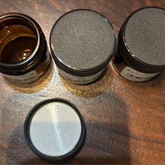 新品未使用 生活の木 茶色ガラスクリーム容器 25ml 3個セット③の画像