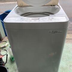 SHARP シャープ 5.5kg 全自動洗濯機 ES-GE5B-T コンパクトボディ 本体幅：52cm 動作品◇2018年製の画像