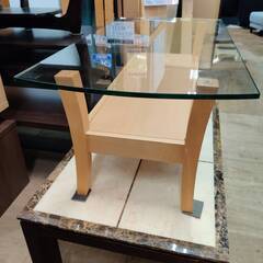 【愛品倶楽部柏店】Calligaris カリガリス ガラストップ センターテーブルの画像