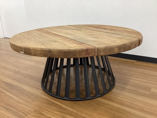 【トレファクマーケット久喜店】青林製作所　コーヒーテーブル　直径 90cm