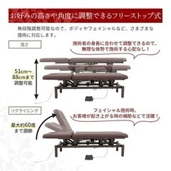(美品)電動昇降　リクライニングベッド(有孔)の画像