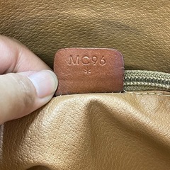 CELINE セリーヌ ヴィンテージ マカダム ブラゾン トリオンフ 柄 レザー本革　PVC トートバッグ ハンドバッグ 茶の画像