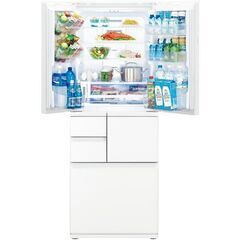 シャープ SHARP プラズマクラスター冷蔵庫 (502L・電動フレンチドア) 6ドア ピュアホワイト SJ-AF50F-Wの画像