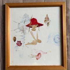 いわさきちひろ　色紙額縁セットの画像