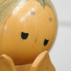 創作こけし 永一 約22cm 振袖 少女 お団子 着物こけし 近代こけし 木製 和風 伝統工芸 昭和レトロ 札幌市 清田区 平岡の画像