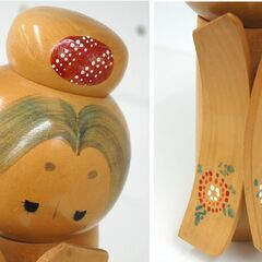 創作こけし 永一 約22cm 振袖 少女 お団子 着物こけし 近代こけし 木製 和風 伝統工芸 昭和レトロ 札幌市 清田区 平岡の画像