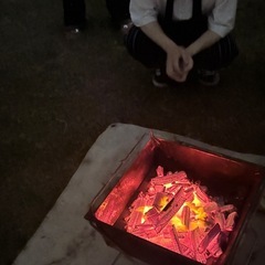 夏に焚き火🔥